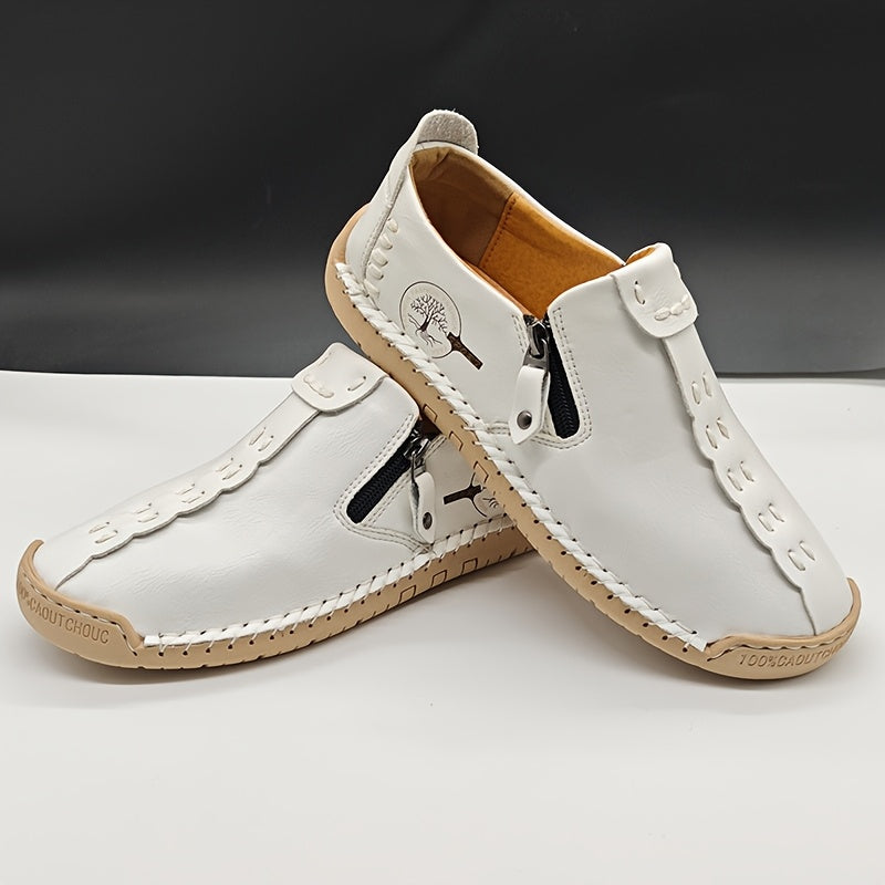 Aldric Voss® Vorano — men's leather moccasin in Ivory, view 18