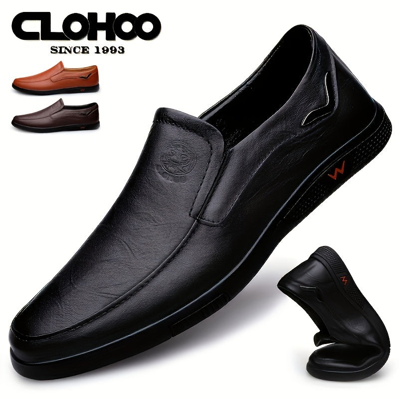 Aldric Voss® Aldvik — men's leather slip-on shoe in Midnight Velvet, view 1