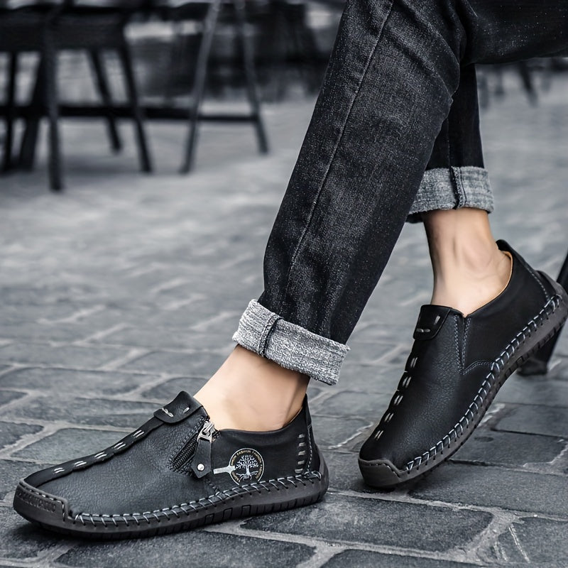Aldric Voss® Vorano — men's leather moccasin in Tallow, view 15