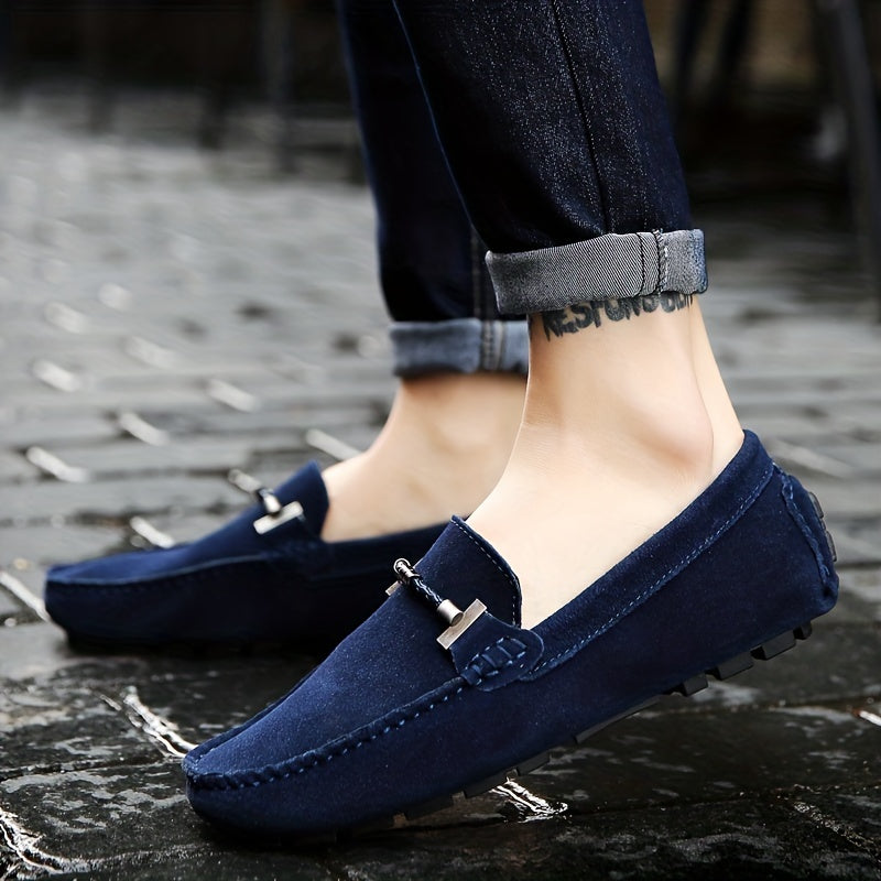 Aldric Voss® Grenveld — men's leather slip-on shoe in Midnight, view 9