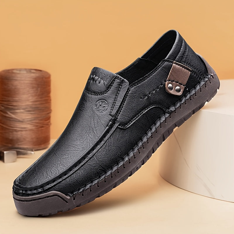 Aldric Voss® Bertholm — men's leather slip-on shoe in Sandstone, view 6