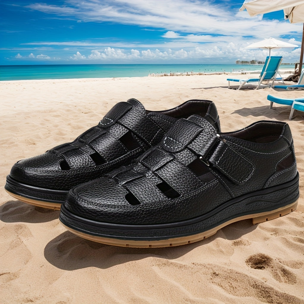 Aldric Voss® Solento — men's leather sandal, view 5