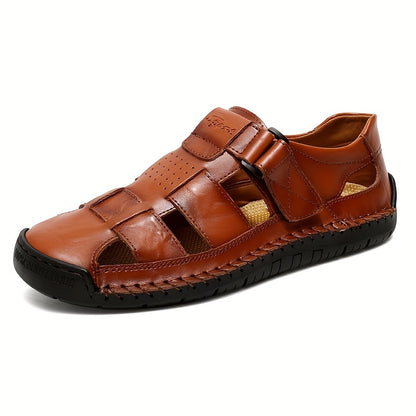 Aldric Voss® Corano — men's leather sandal in Oxblood, view 5