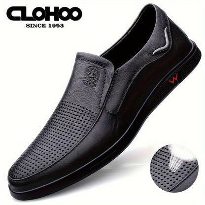 Aldric Voss® Aldvik — men's leather slip-on shoe in Midnight Vent, view 13