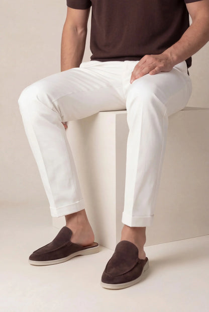 Yacht Mule in Mahogany, premium leather footwear, product view