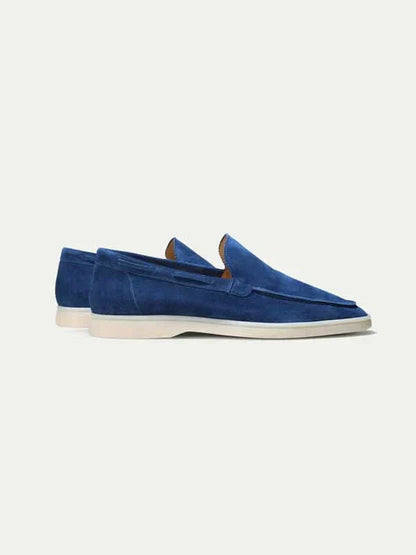 Classic Suède Loafer in Berry Blue, premium leather footwear, product view