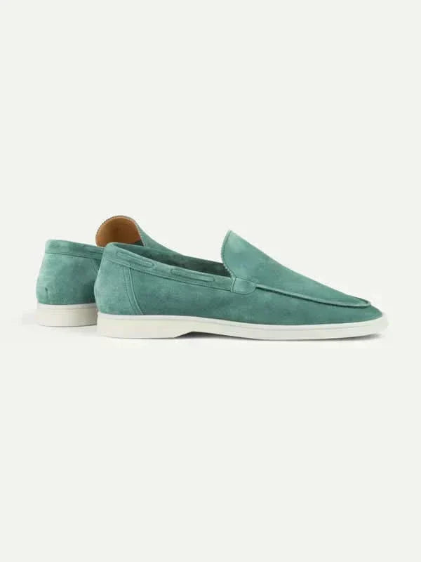Classic Suède Loafer in Azure, premium leather footwear, product view