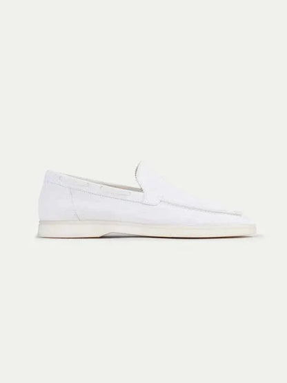 Classic Suède Loafer in Pearl, premium leather footwear, product view