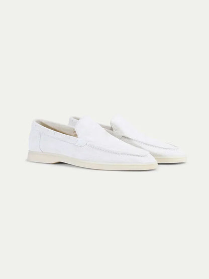Classic Suède Loafer in Pearl, premium leather footwear, product view