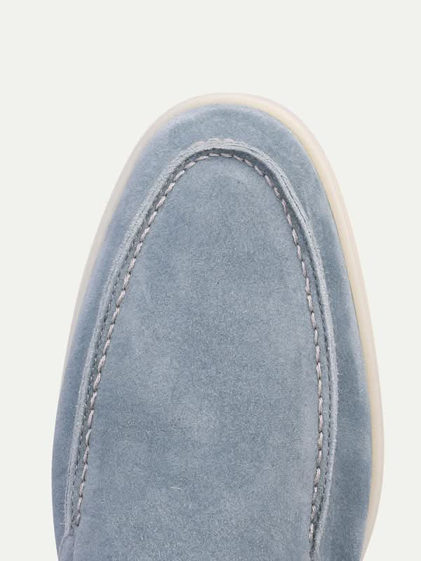 Classic Suède Loafer in Baby Blue, premium leather footwear, product view