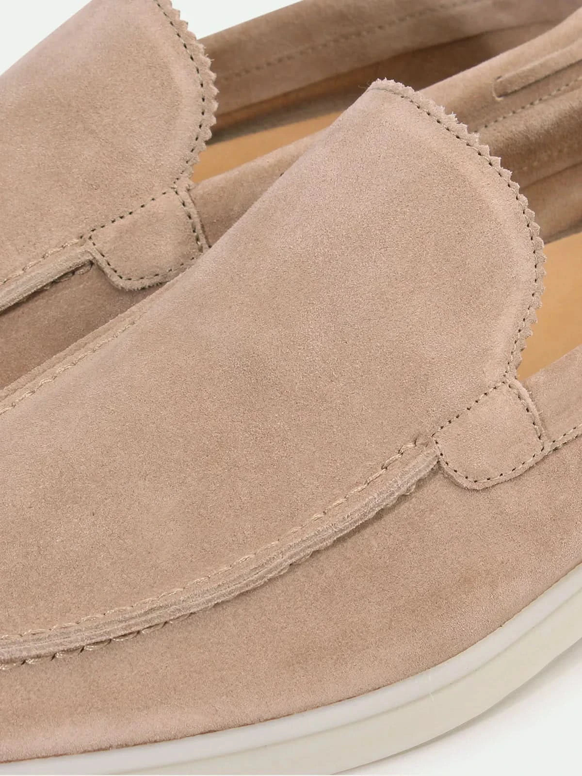 Classic Suède Loafer in Sandstone, premium leather footwear, product view