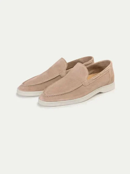 Classic Suède Loafer in Sandstone, premium leather footwear, product view