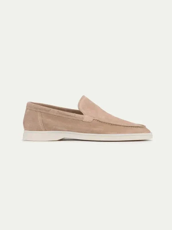 Classic Suède Loafer in Sandstone, premium leather footwear, product view