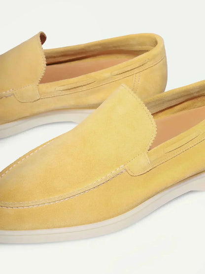 Classic Suède Loafer in Citrus, premium leather footwear, product view