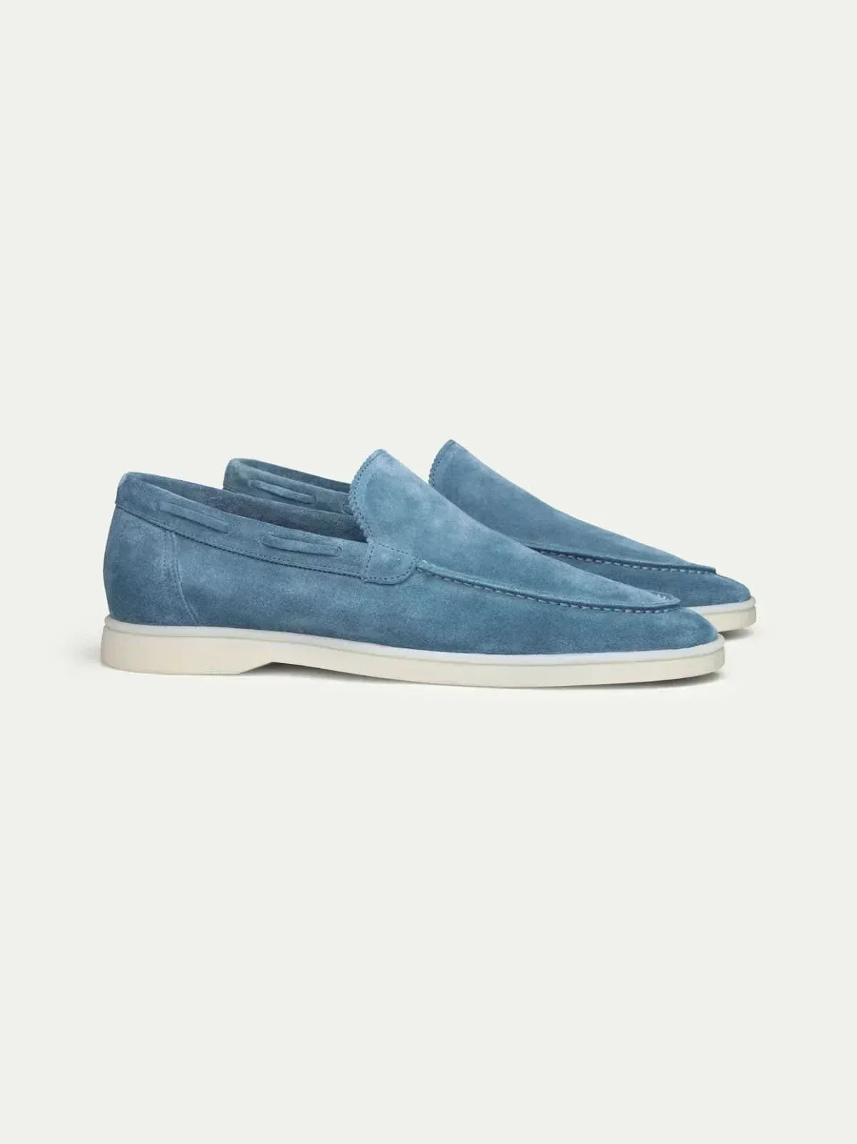 Classic Suède Loafer in Ocean Blue, premium leather footwear, product view